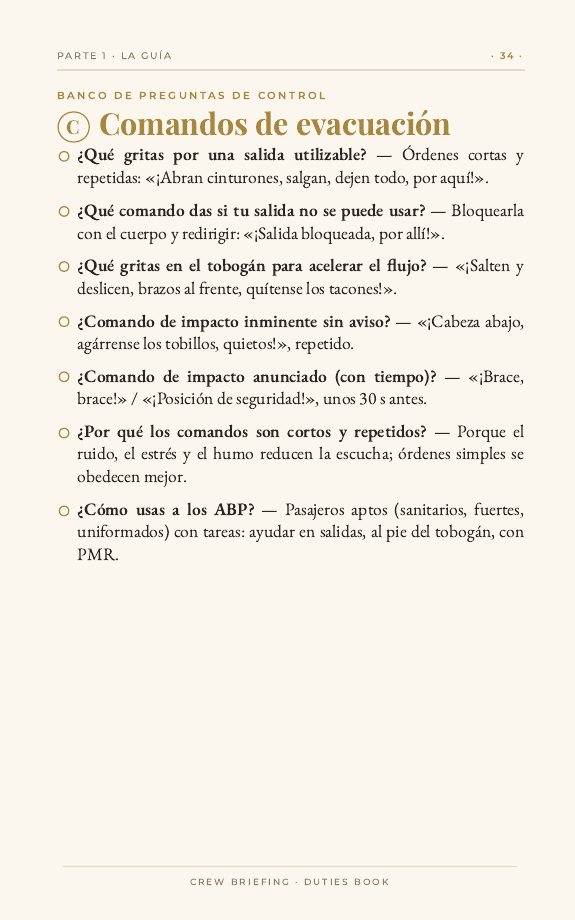 Comandos y llamadas, a mano